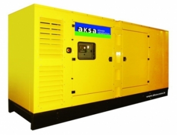 Дизельный генератор 300 квт Aksa AD-410 в кожухе - новый